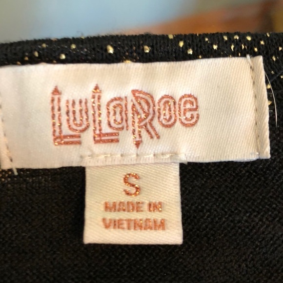 LuLaRoe Sarah Elegant Small Holiday Maxi Cardigan Pockets Long Line Sweater - Picture 8 of 11